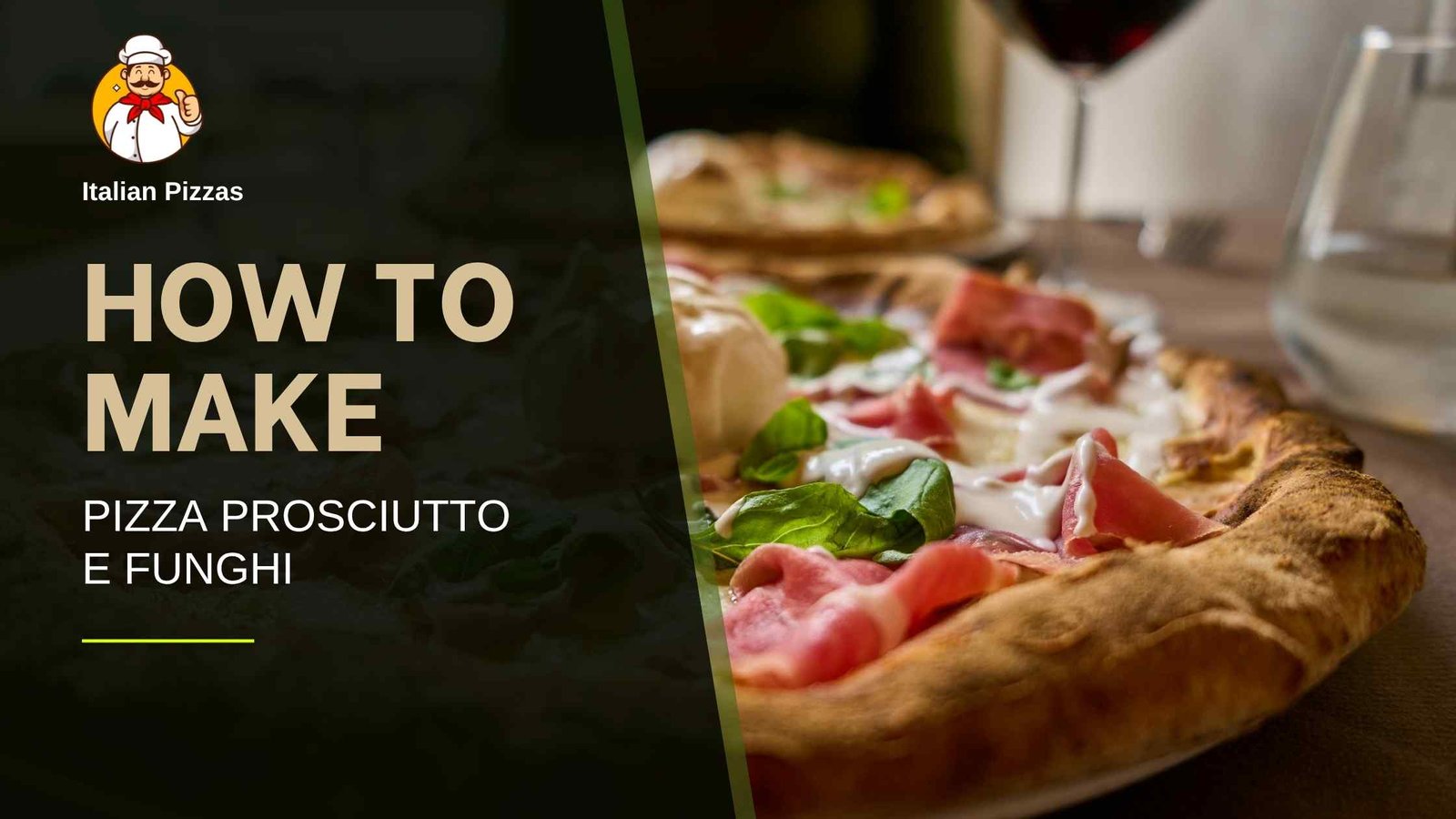 Read more about the article 🍕🍄 How to Make Pizza Prosciutto e Funghi | Classic Italian Ham & Mushroom Pizza Recipe